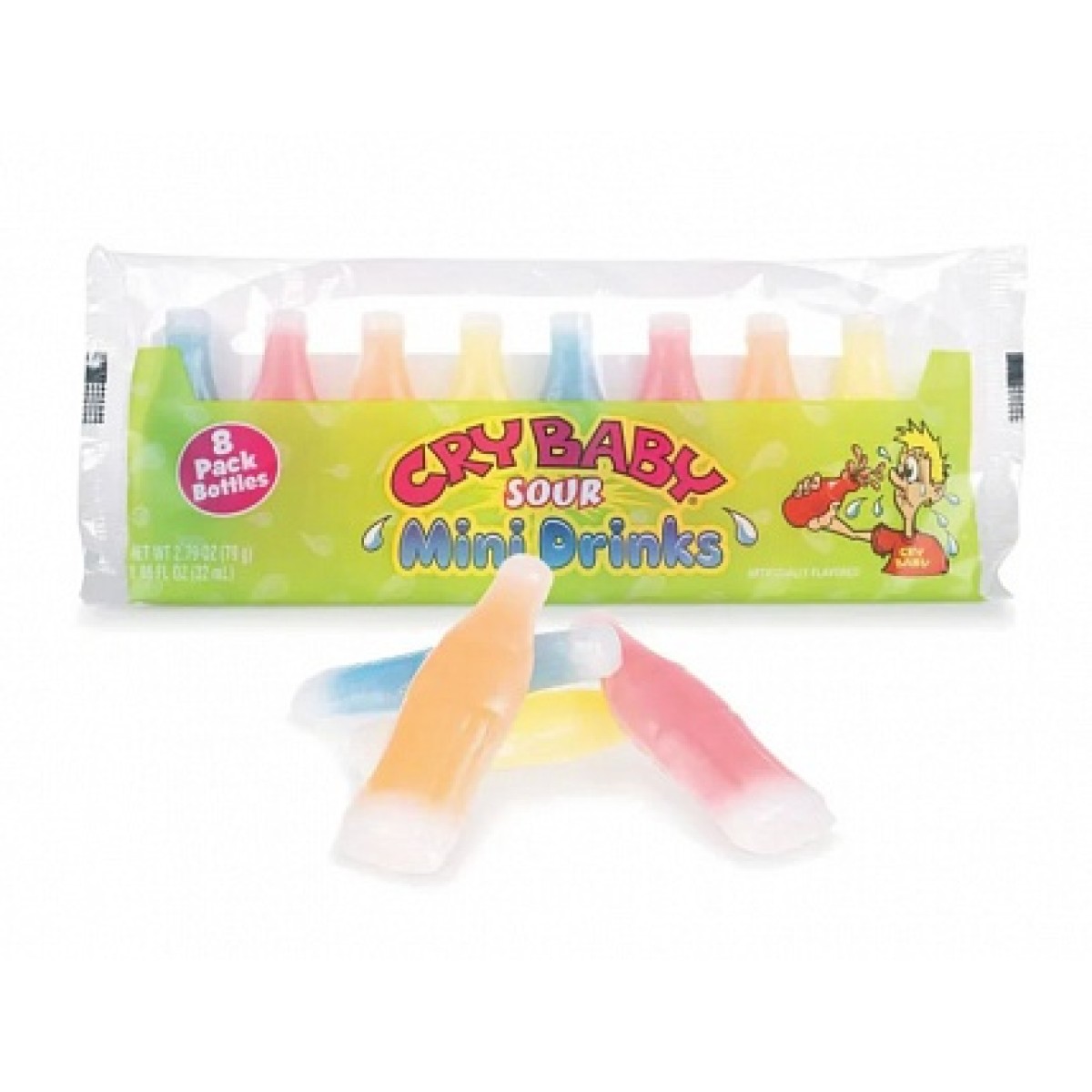 Cry Baby Sour Mini Drinks 8 Pack 79gr